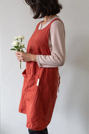 Linen Apron - Terracota Confetti Mill Aprons art-noise.myshopify.com linen-apron-terracota Linen Apron - Terracota Confetti Mill Aprons art-noise.myshopify.com linen-apron-terracota