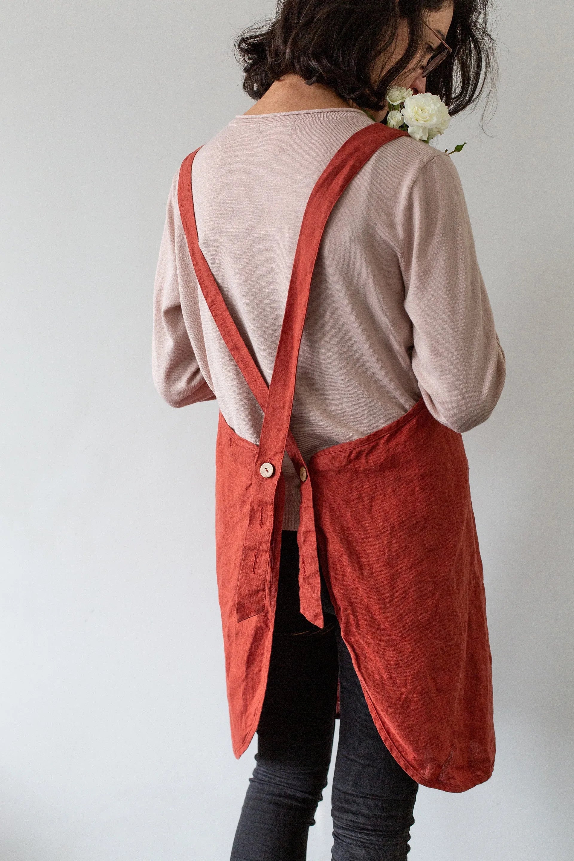 Linen Apron - Terracota Confetti Mill Aprons art-noise.myshopify.com linen-apron-terracota Linen Apron - Terracota Confetti Mill Aprons art-noise.myshopify.com linen-apron-terracota
