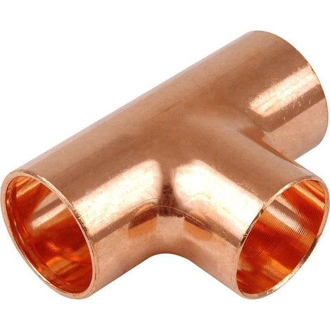 Byson Copper Equal Pipe Connectors - Tee