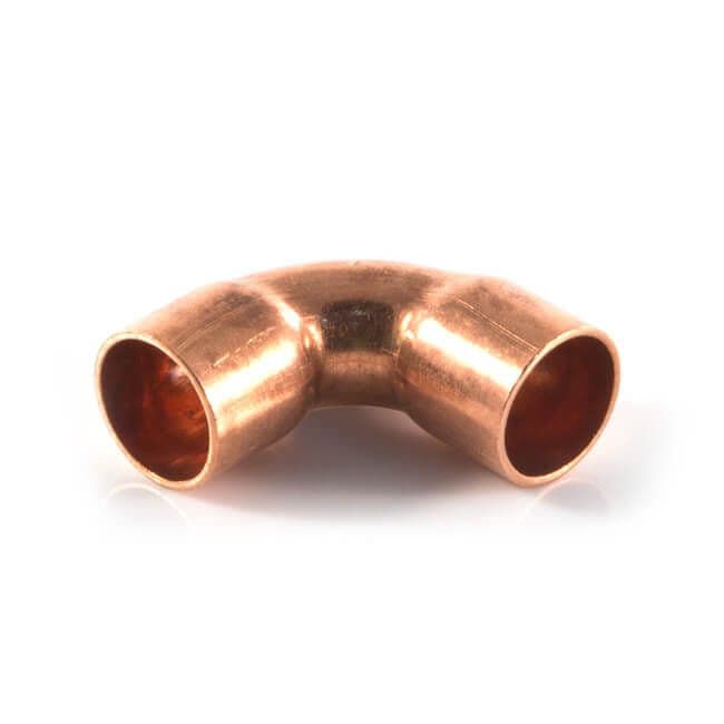 Byson Copper Equal Pipe Connectors - Elbow 90 degree