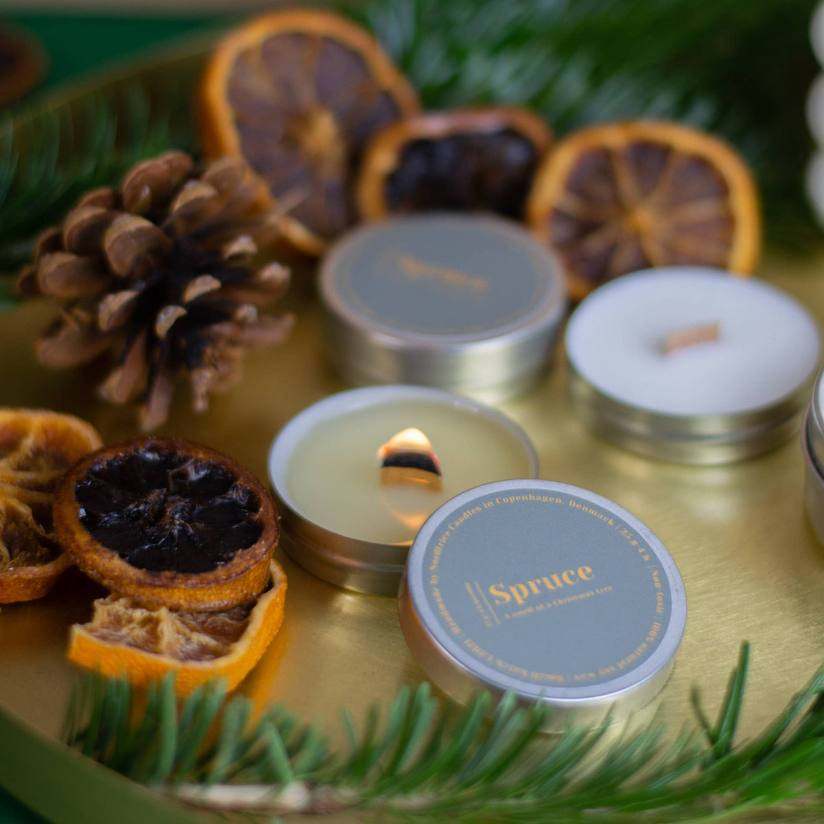 Mini Scented Soy Candle - Spruce