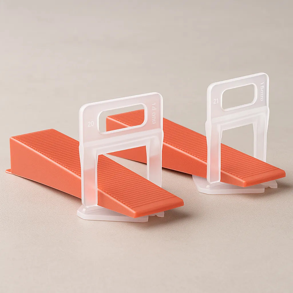  Tile Leveling Wedges (Red, 100‑Pack) – Reusable & Lippage‑Free Good Day Building Supply Inc. Tile Leveling System art-noise.myshopify.com tile-leveling-wedges-red-100-pack-reusable-lippage-free