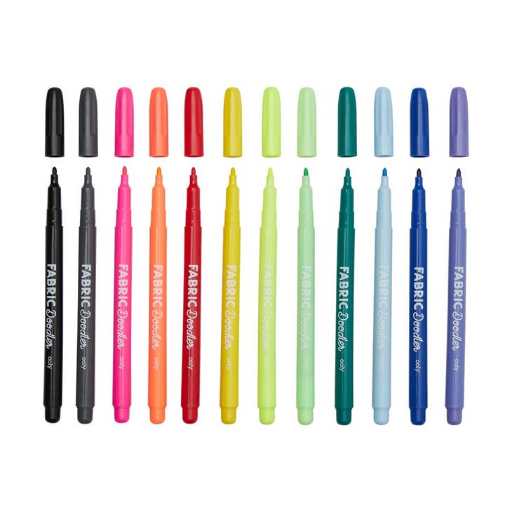 OOLY - Fabric Doodlers Markers - Set of 12 - Art Noise