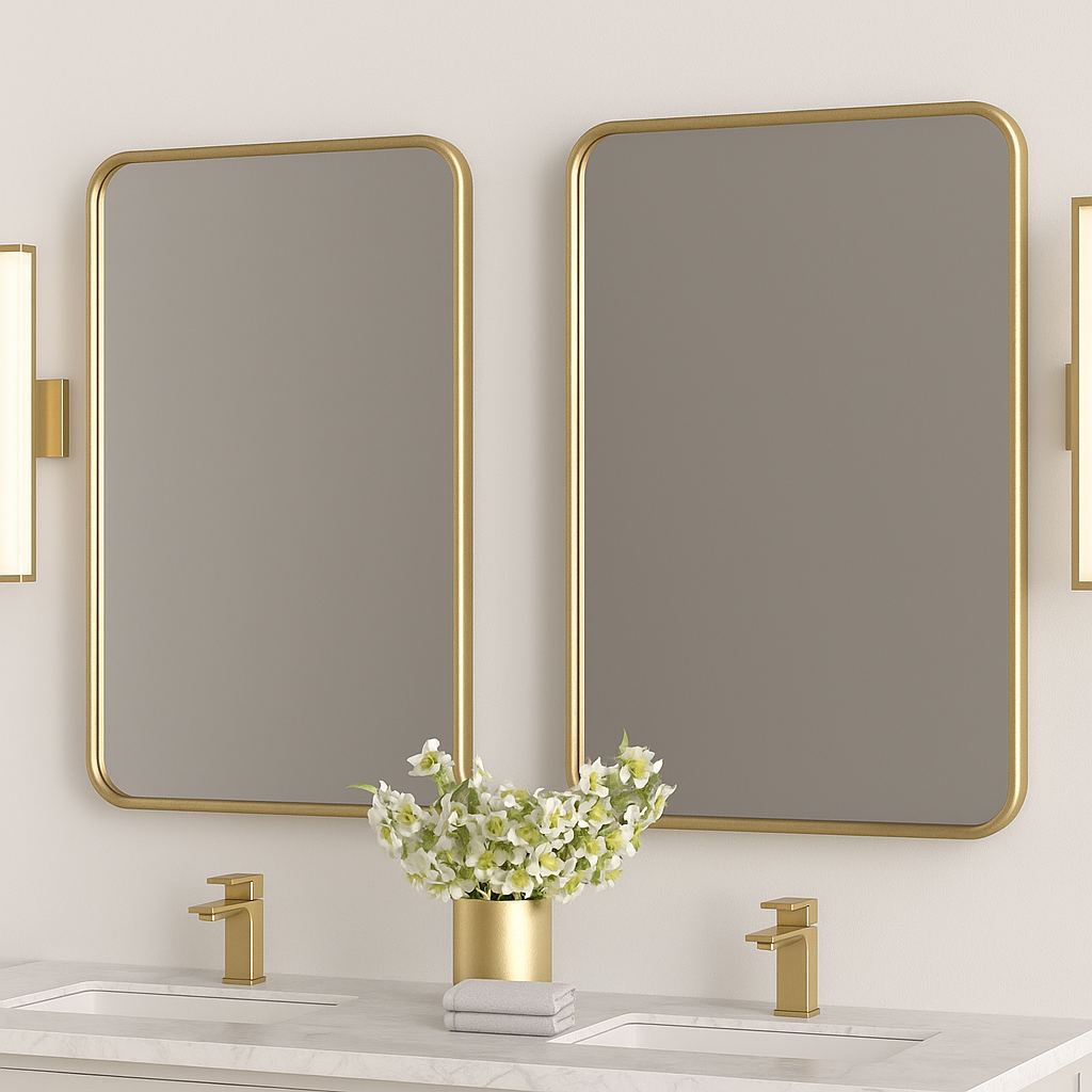 Rectangular Vanity Mirror – Matte Black, Gold, Nickel | 24–48" Good Day Building Supply Inc. Mirror art-noise.myshopify.com rectangular-vanity-mirror-matte-black-gold-nickel-24-48