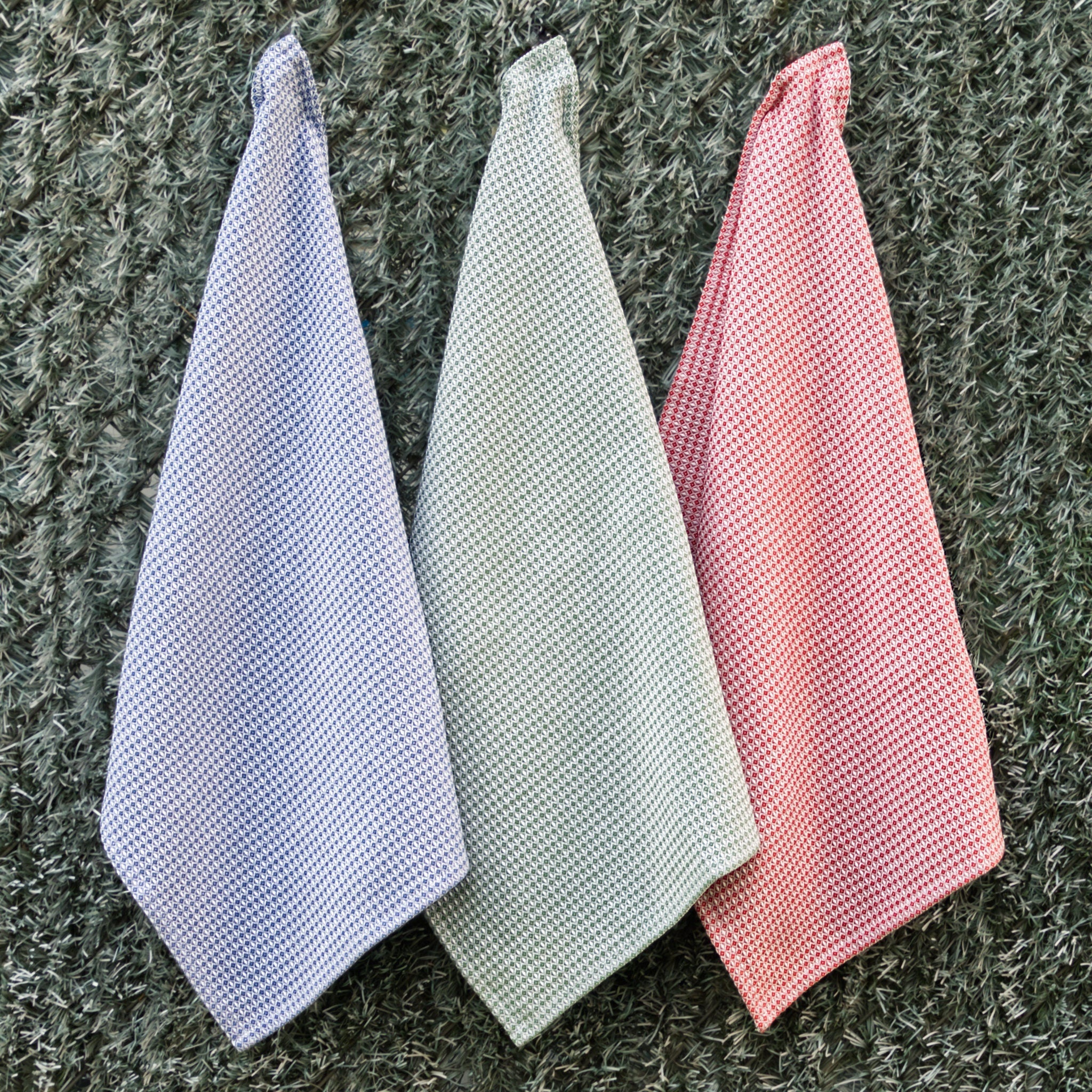 Diamond Waffle Kitchen Towels - Set/3