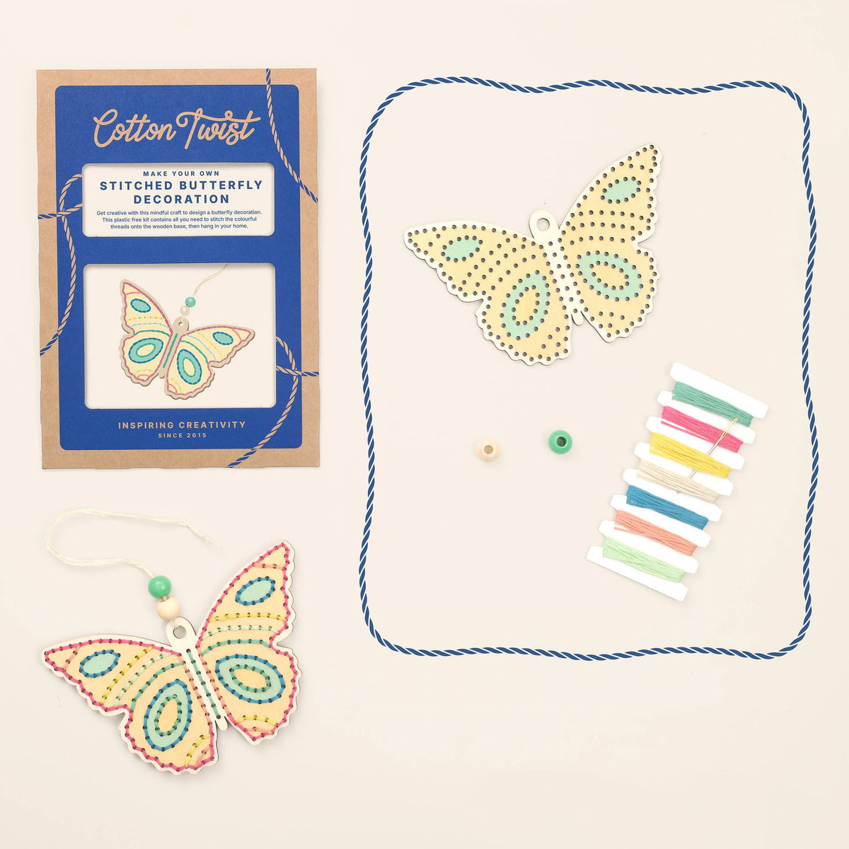 Make Your Own Stitched Butterfly Decoration