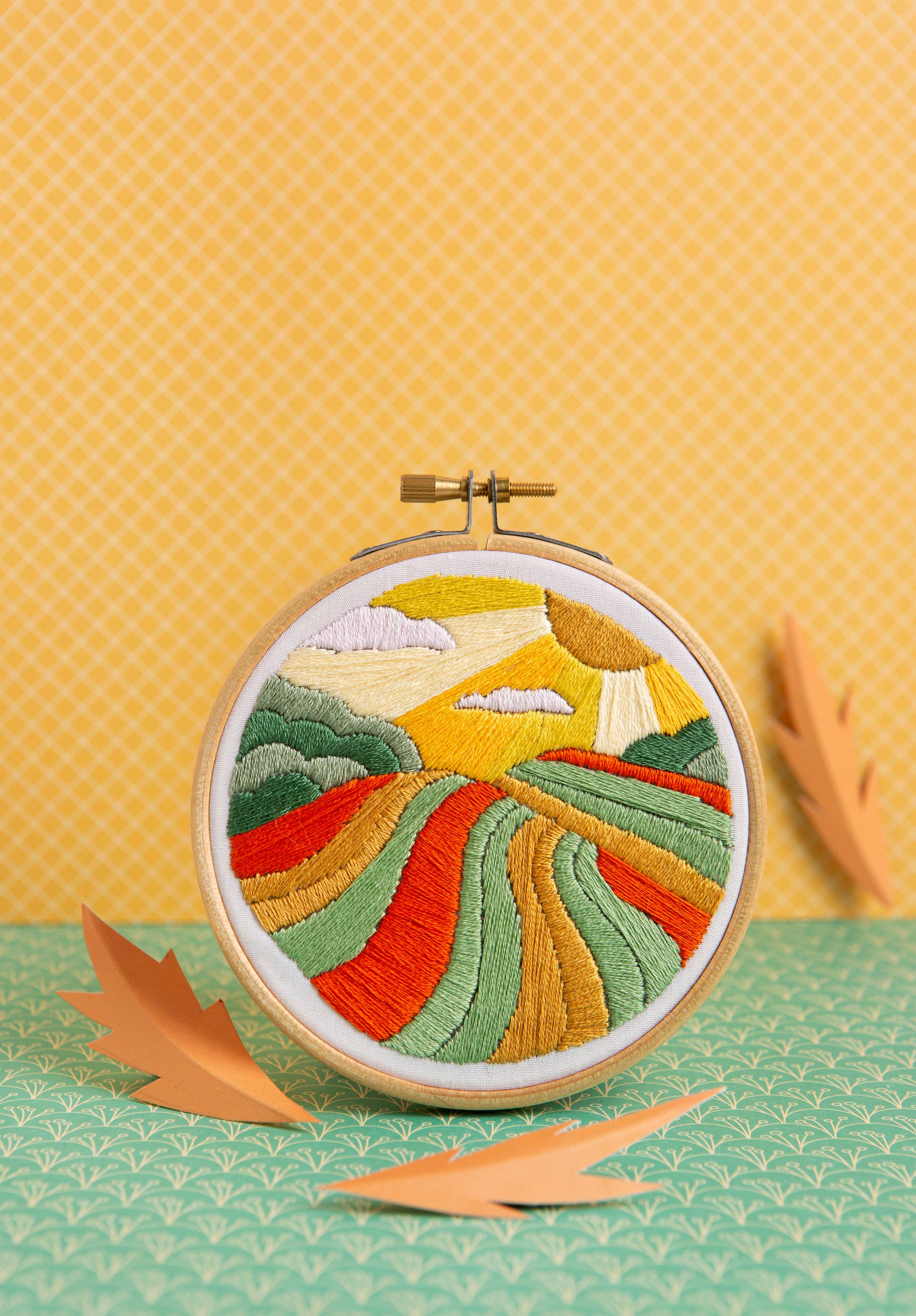 Harvest Time Mini Embroidery Kit | Craft Kit for Beginners