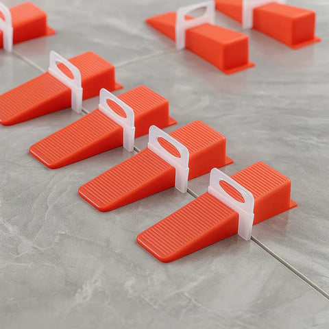  Tile Leveling Wedges (Red, 100‑Pack) – Reusable & Lippage‑Free Good Day Building Supply Inc. Tile Leveling System art-noise.myshopify.com tile-leveling-wedges-red-100-pack-reusable-lippage-free