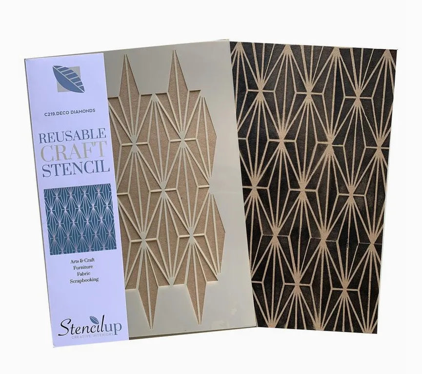 Deco Diamonds Craft and Furniture Stencil Stencil Up Stencil art-noise.myshopify.com deco-diamonds-craft-and-furniture-stencil Deco Diamonds Craft and Furniture Stencil Stencil Up Stencil art-noise.myshopify.com deco-diamonds-craft-and-furniture-stencil