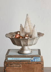 Distressed Ruffled Footed Bowl