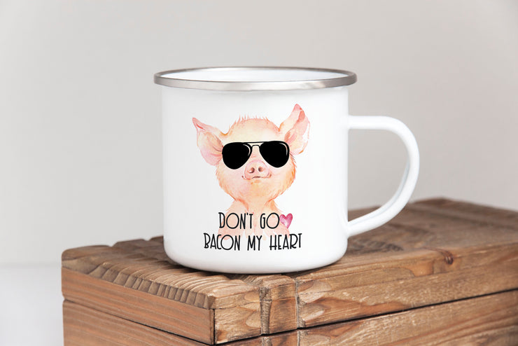 Don't go BACON my heart camper mug