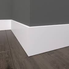 Primed Paulownia Flat Stock Baseboard – Clean, Minimalist Square Edge Moulding