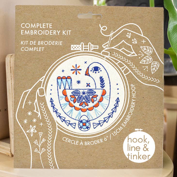 Hook, Line & Tinker - Goose Embroidery Kit - Art Noise