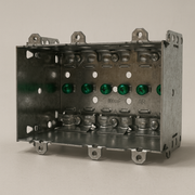 3‑Gang Steel Device Box 3 × 5½ × 2½ – Galvanized, ETL Listed