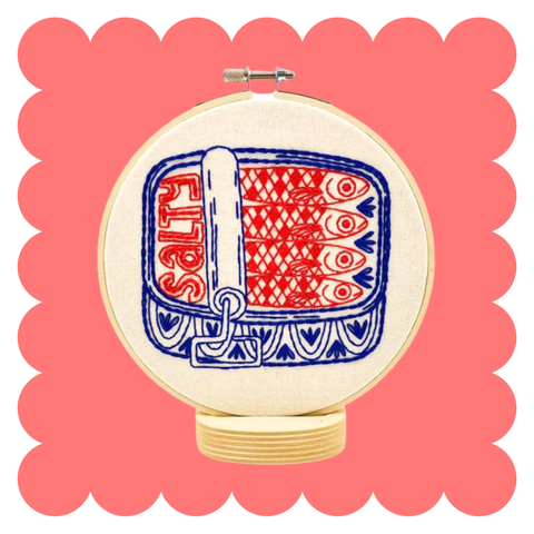 Sardines Complete Embroidery Kit