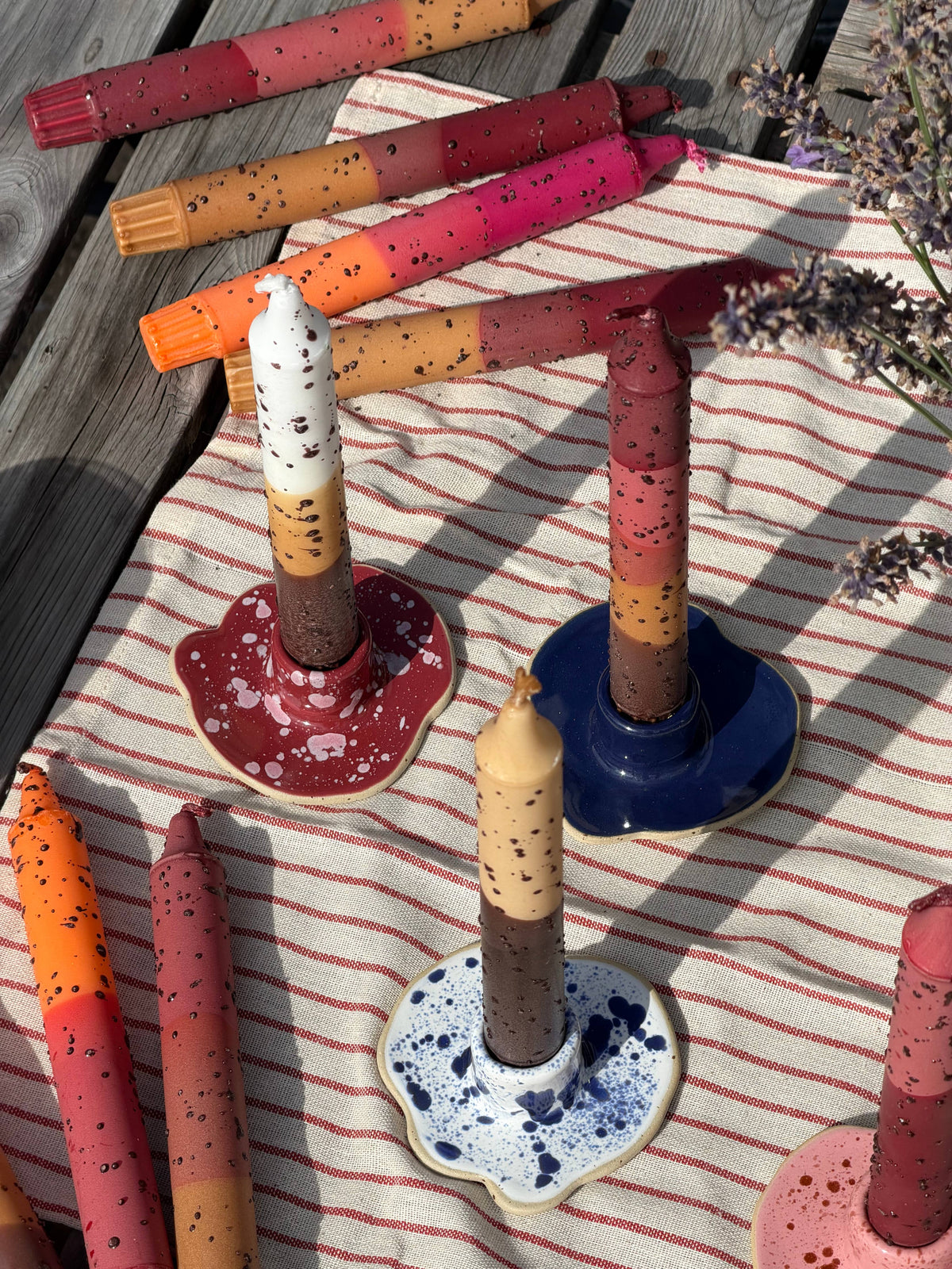 Individual Taper Candles - Autumn Colours