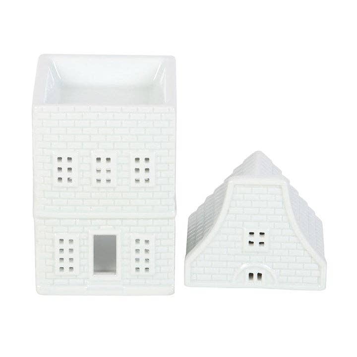 White Nordic House Oil Burner and Wax Warmer Eloise and Oliver product_type art-noise.myshopify.com white-nordic-house-oil-burner-and-wax-warmer