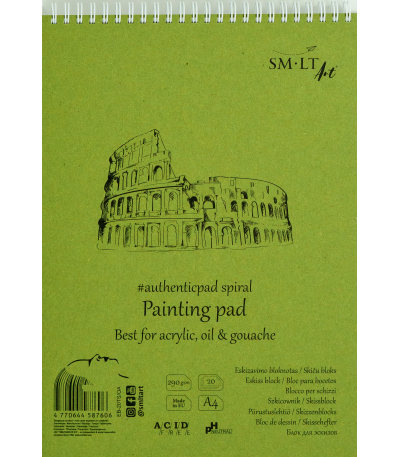 SM-LT - Authentic Sketchpad - Wirebound - Painting Pad - Art Noise