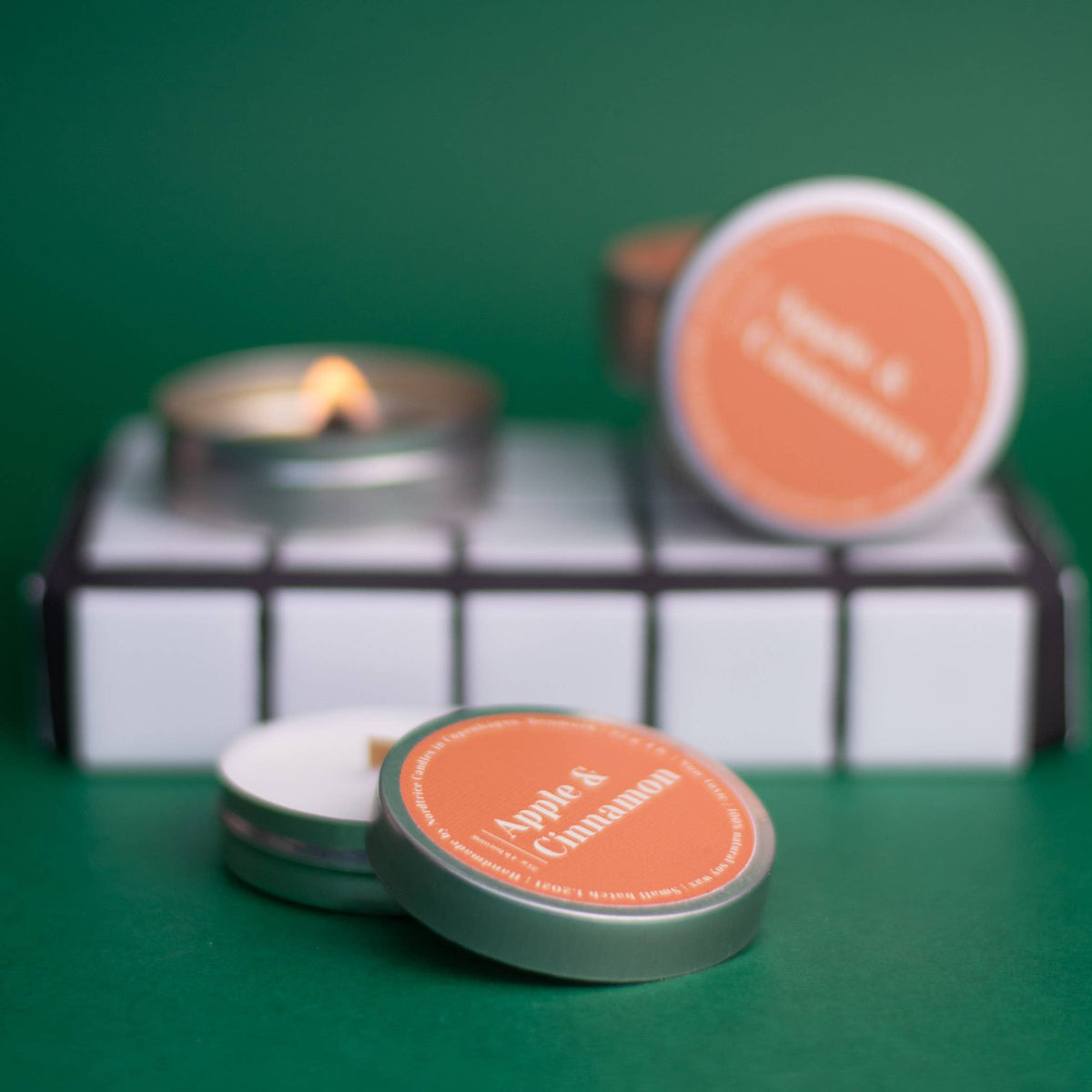Mini Scented Soy Candle - Apple and Cinnamon