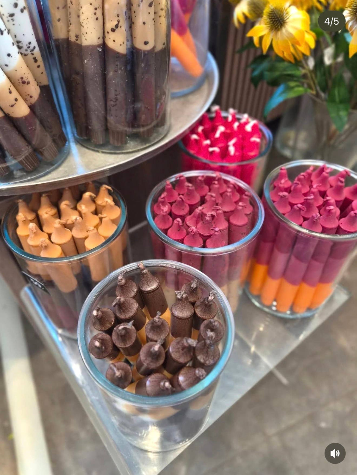 Individual Taper Candles - Autumn Colours