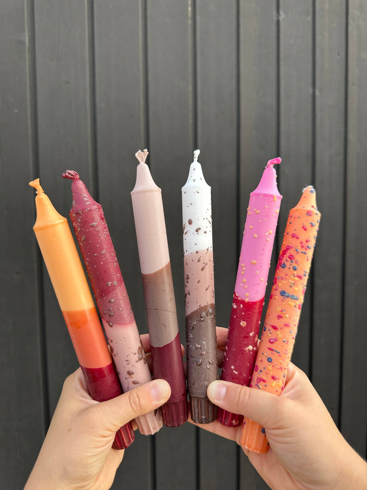 Individual Taper Candles - Autumn Colours