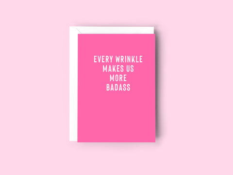 EVERY WRINKLE MAKES US MORE BADASS CARD Creativien product_type art-noise.myshopify.com every-wrinkle-makes-us-more-badass-card
