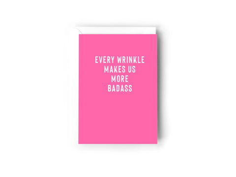 EVERY WRINKLE MAKES US MORE BADASS CARD Creativien product_type art-noise.myshopify.com every-wrinkle-makes-us-more-badass-card EVERY WRINKLE MAKES US MORE BADASS CARD Creativien  art-noise.myshopify.com every-wrinkle-makes-us-more-badass-card