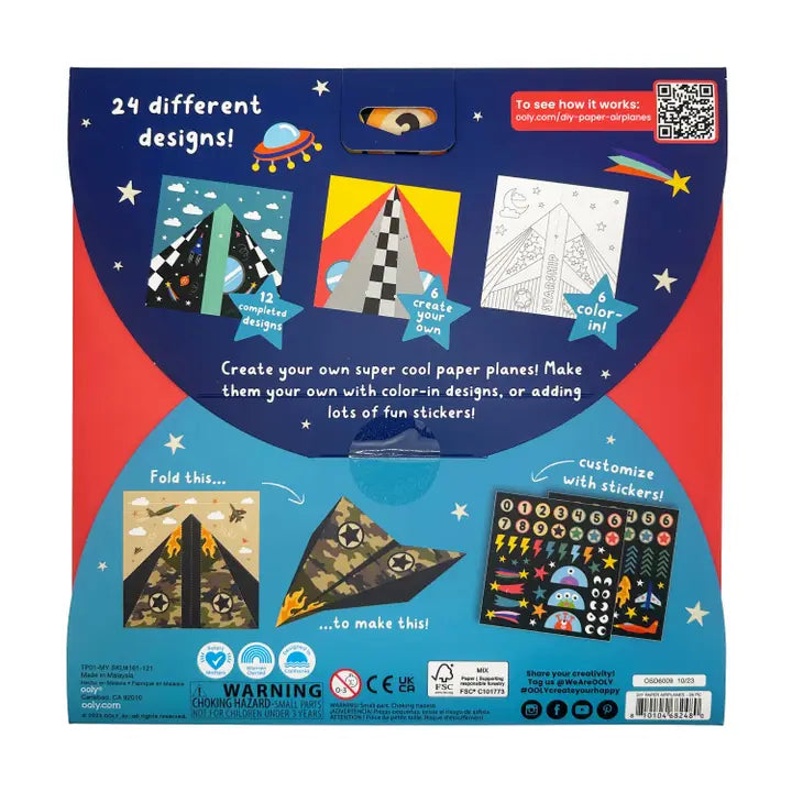 OOLY - D.I.Y. Paper Air Planes Activity Kit - Art Noise