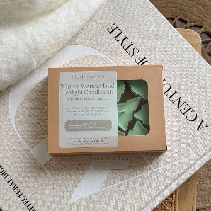 Winter Wonderland Tealight Candle Set | Holiday Season Gifts