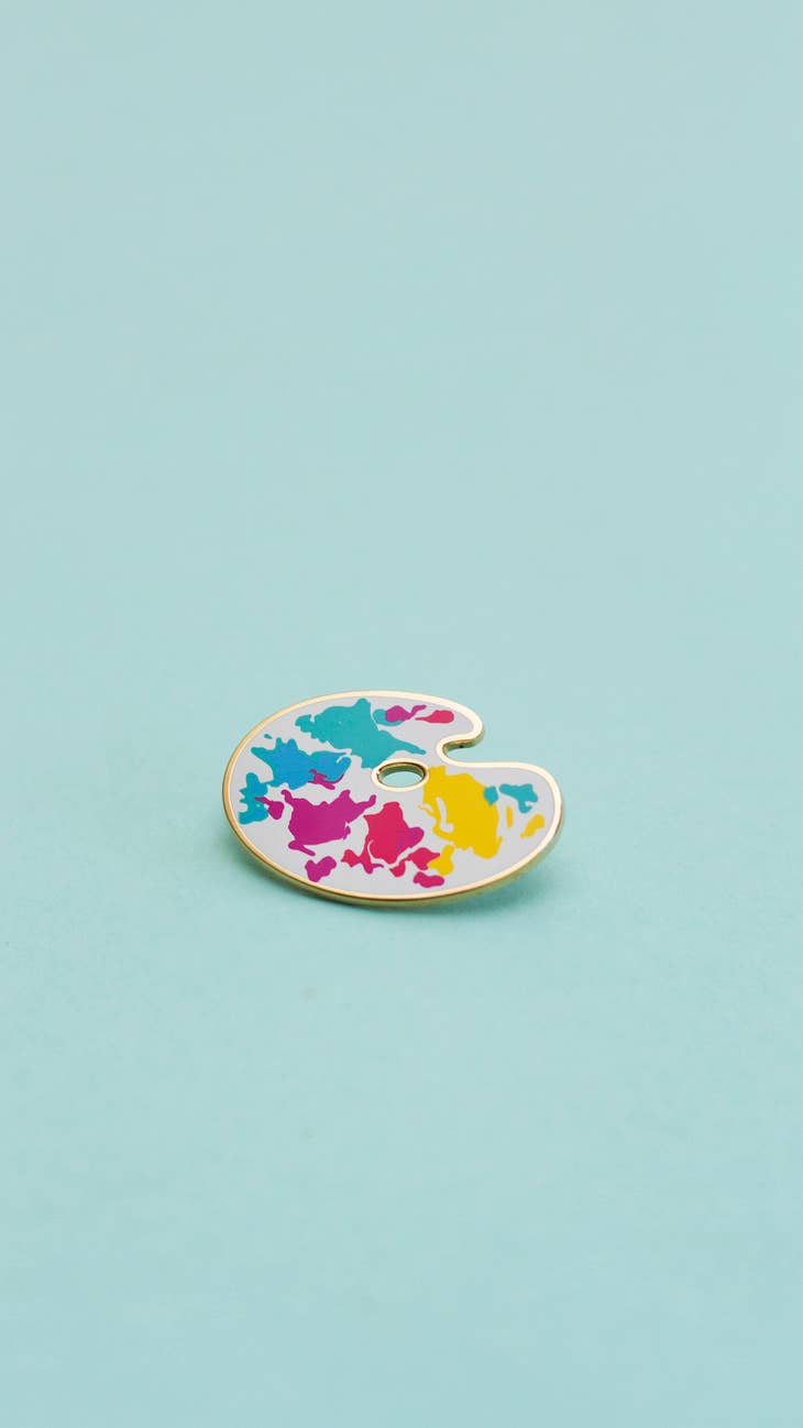 The Gray Muse - Paint Palette Enamel Pin