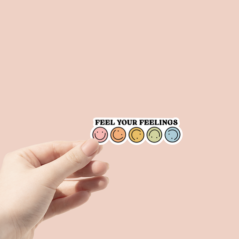 Feel Your Feelings Sticker Glitter Paper Scissors sticker art-noise.myshopify.com feel-your-feelings-sticker