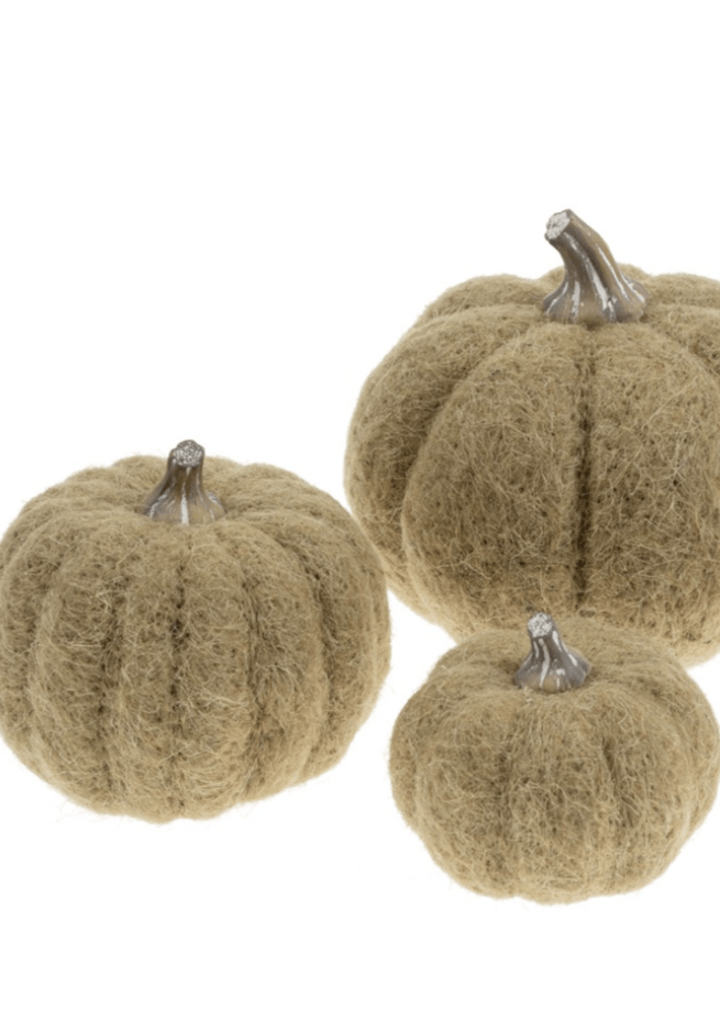 Felt Pumpkin - Moss