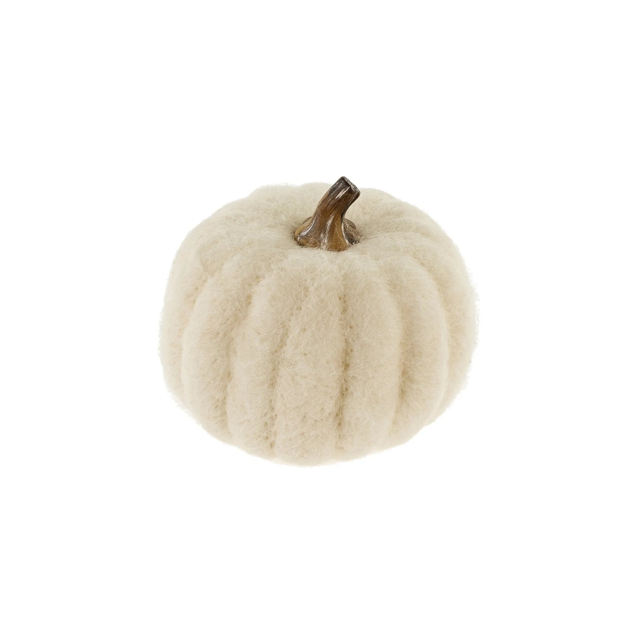 Felt Pumpkin - White Clementine Home Floral Gift product_type art-noise.myshopify.com felt-pumpkin-white Felt Pumpkin - White Clementine Home Floral Gift  art-noise.myshopify.com felt-pumpkin-white