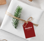 Festive as fuck Gift Tags