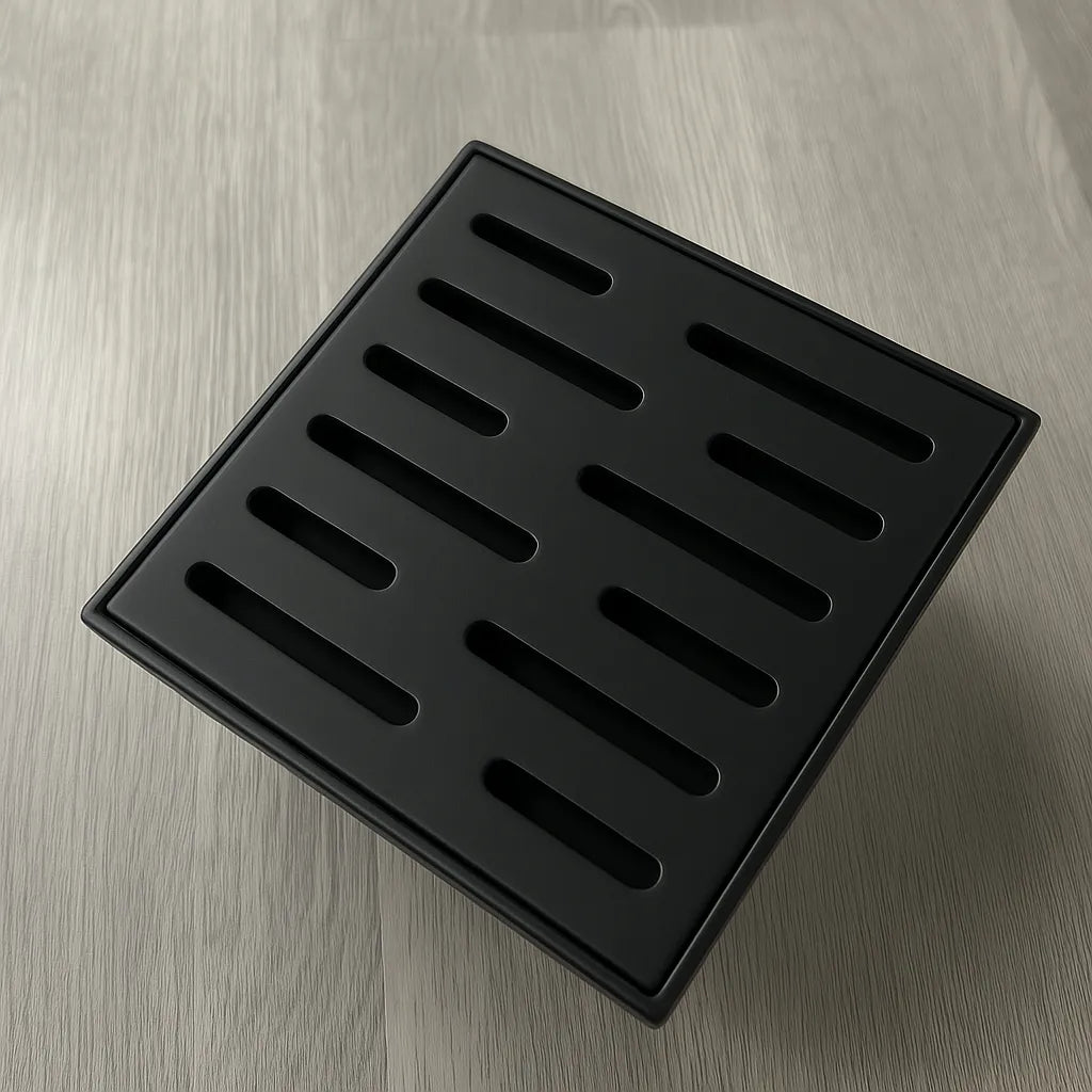  Architect Square Shower Drain – 6"x6", Tile-In or Grate Cover, 304 Stainless Good Day Building Supply Inc. Shower Drain art-noise.myshopify.com architect-square-shower-drain-6x6-tile-in-or-grate-cover-304-stainless