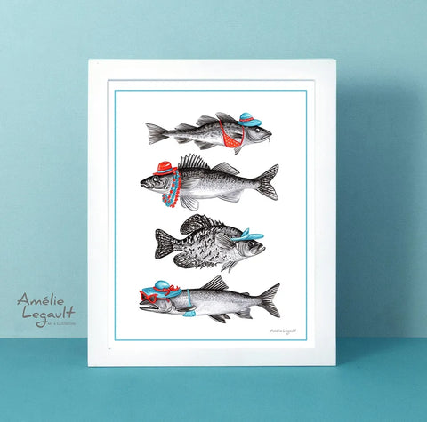 Amélie Legault - Fish in Hats Art Print - Art Noise Amélie Legault - Fish in Hats Art Print Amelie Legault Fine Art Prints art-noise.myshopify.com amelie-legault-fish-in-hats-art-print Amélie Legault - Fish in Hats Art Print Amelie Legault Fine Art Prints art-noise.myshopify.com amelie-legault-fish-in-hats-art-print