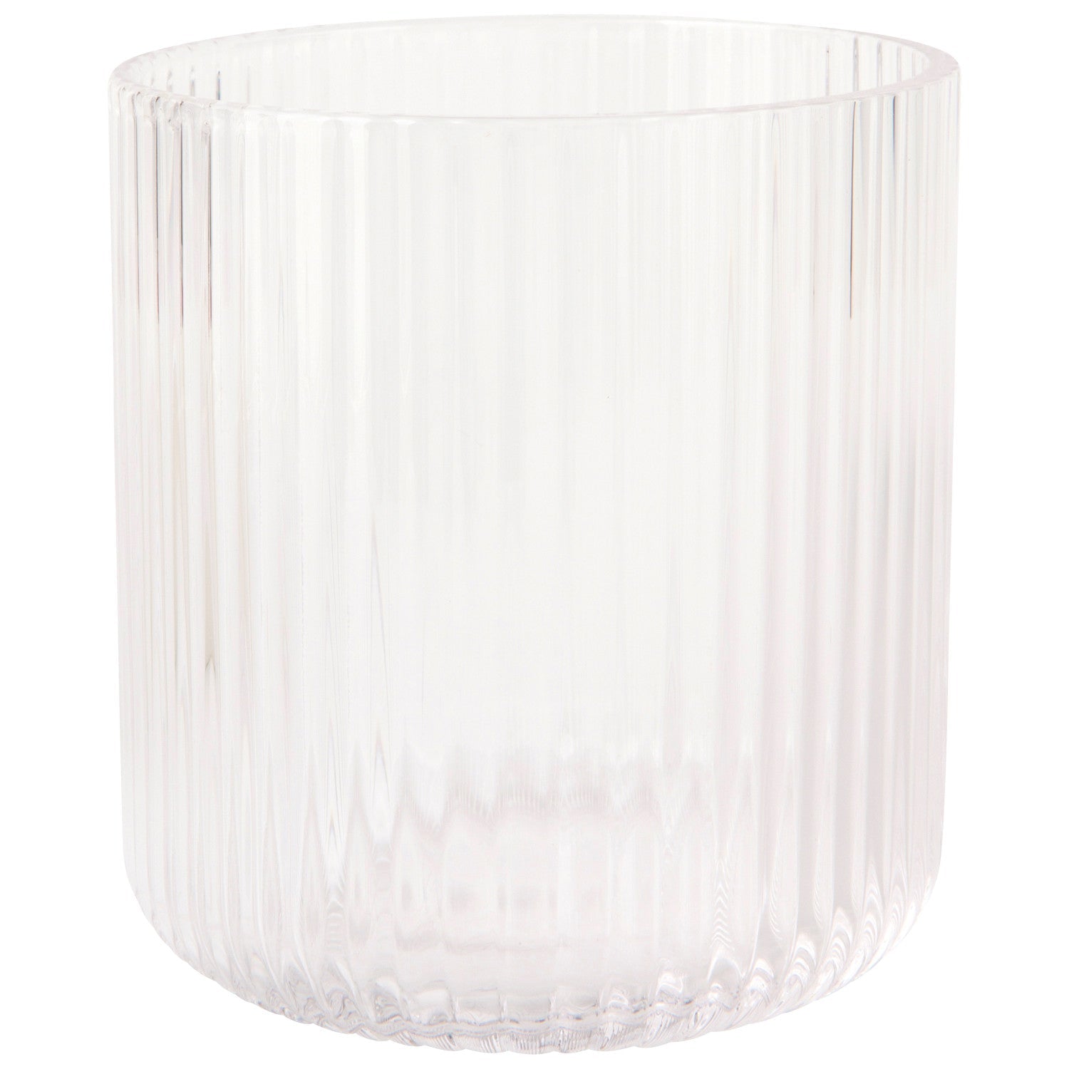 Fluted Drinking Glass, Set of 2 - Clear