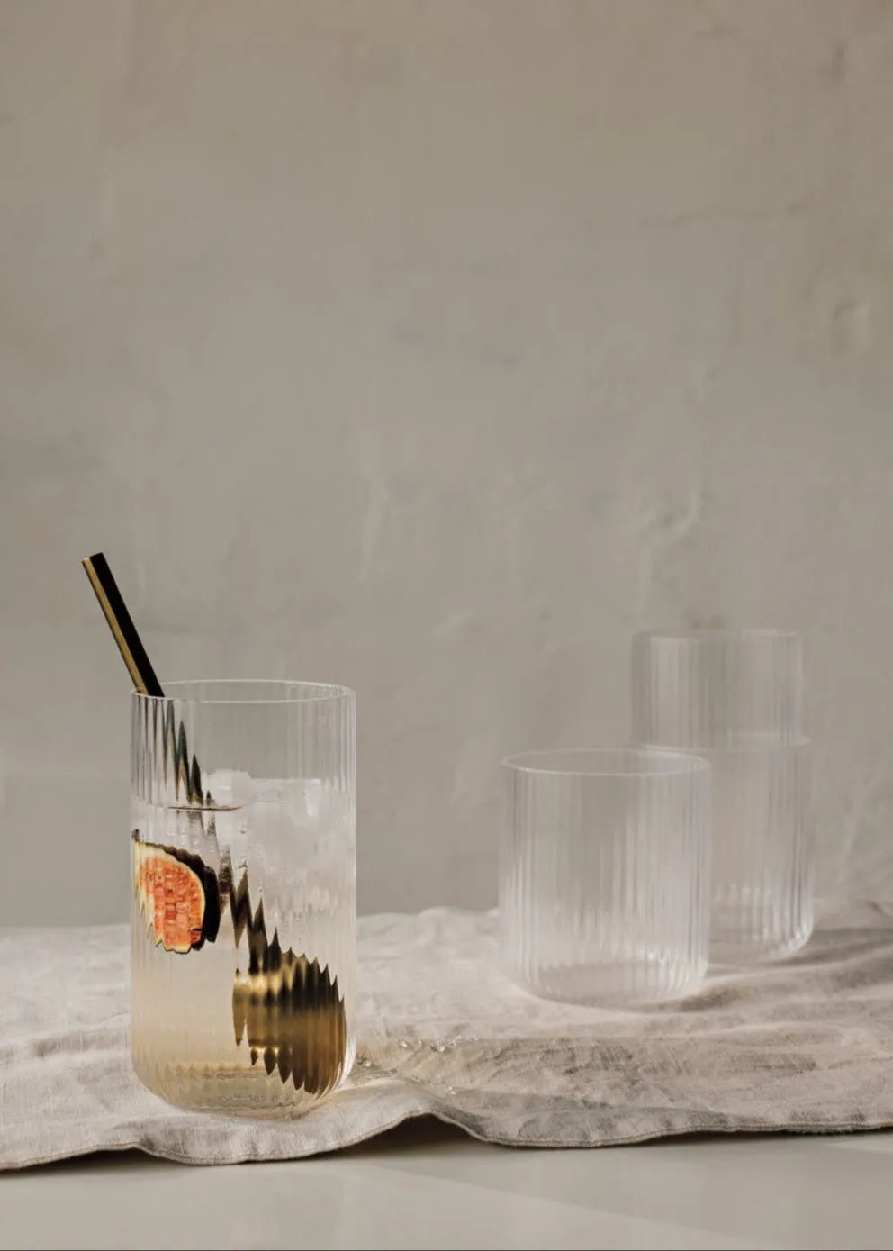 Fluted Drinking Glass, Set of 2 - Clear Clementine Home Floral Gift product_type art-noise.myshopify.com fluted-drinking-glass-set-of-2-clear Fluted Drinking Glass, Set of 2 - Clear Clementine Home Floral Gift  art-noise.myshopify.com fluted-drinking-glass-set-of-2-clear