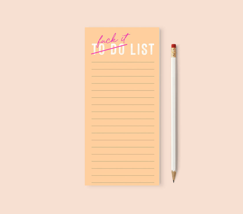 Fuck It List Notepad