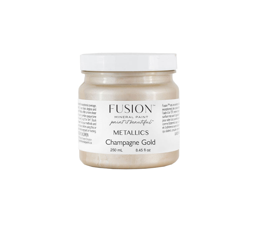 Fusion Mineral Paint Metallic Champagne Gold 250mL