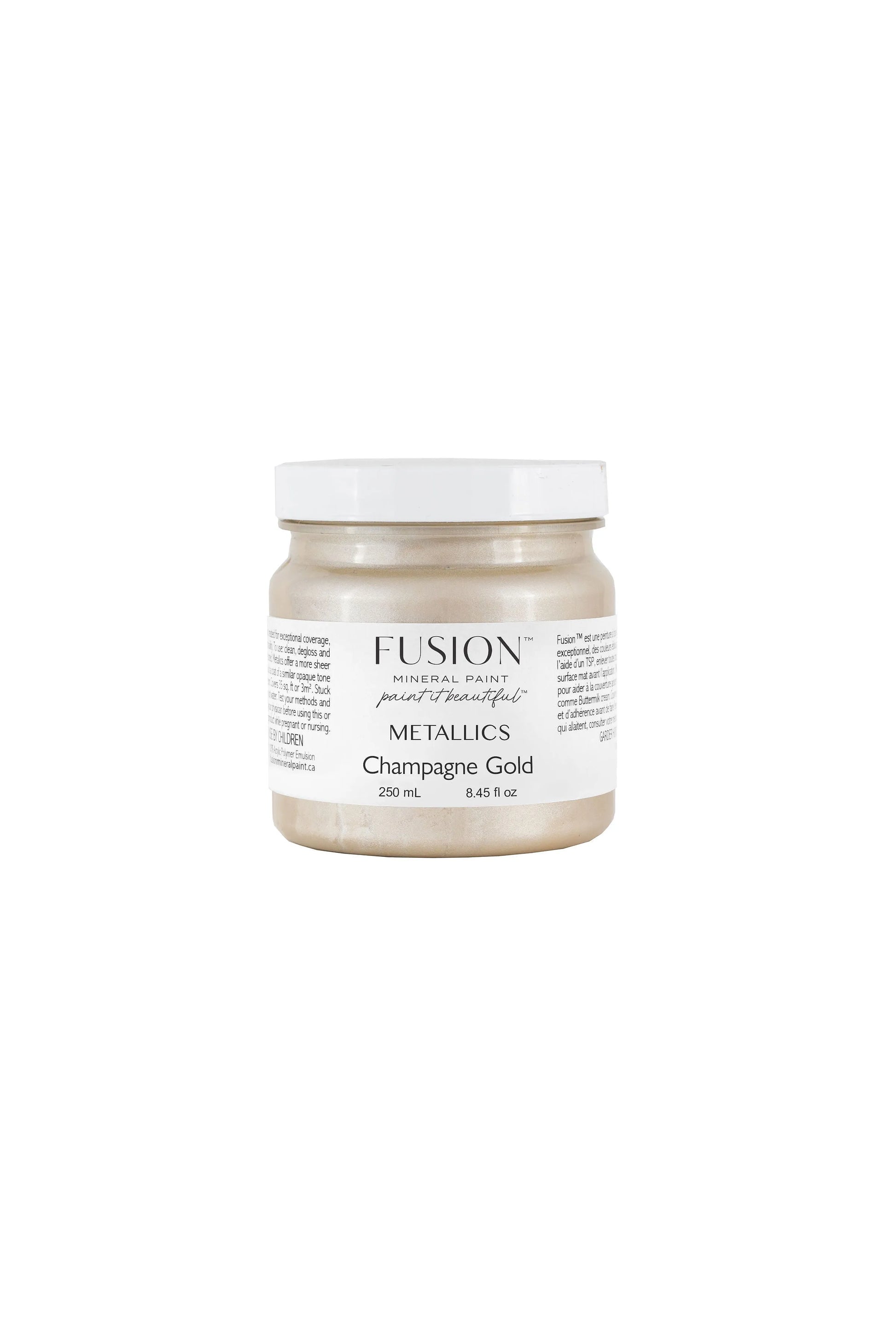 Fusion Mineral Paint Metallic Champagne Gold Homestead House Furniture Paint art-noise.myshopify.com fusion-mineral-paint-metallic-champagne-gold-250ml Fusion Mineral Paint Metallic Champagne Gold Homestead House Furniture Paint art-noise.myshopify.com fusion-mineral-paint-metallic-champagne-gold-250ml