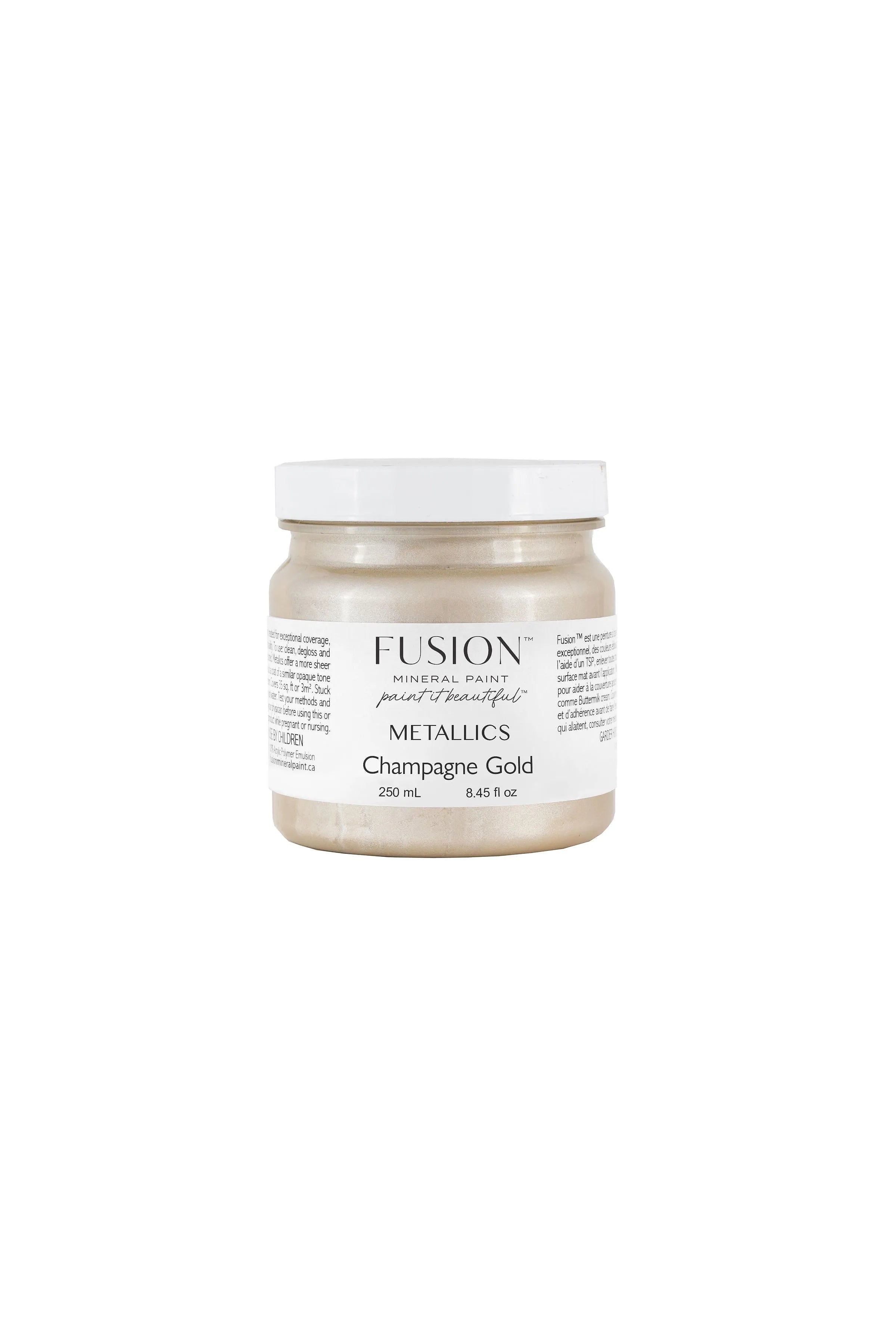 Fusion Mineral Paint Metallic Champagne Gold Homestead House Furniture Paint art-noise.myshopify.com fusion-mineral-paint-metallic-champagne-gold-250ml Fusion Mineral Paint Metallic Champagne Gold Homestead House Furniture Paint art-noise.myshopify.com fusion-mineral-paint-metallic-champagne-gold-250ml