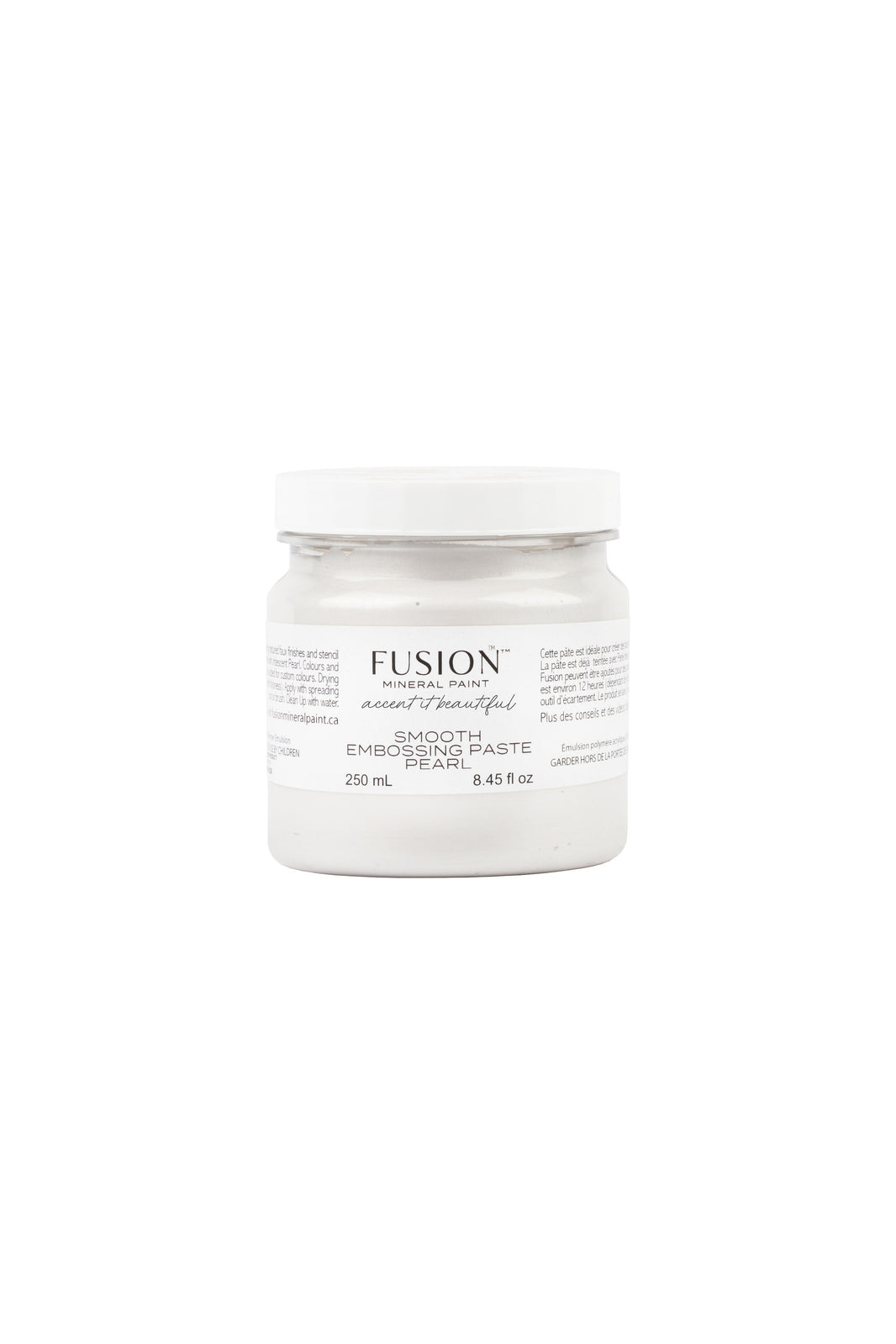 Fusion Mineral Paint Embossing Paste Pearl 250mL