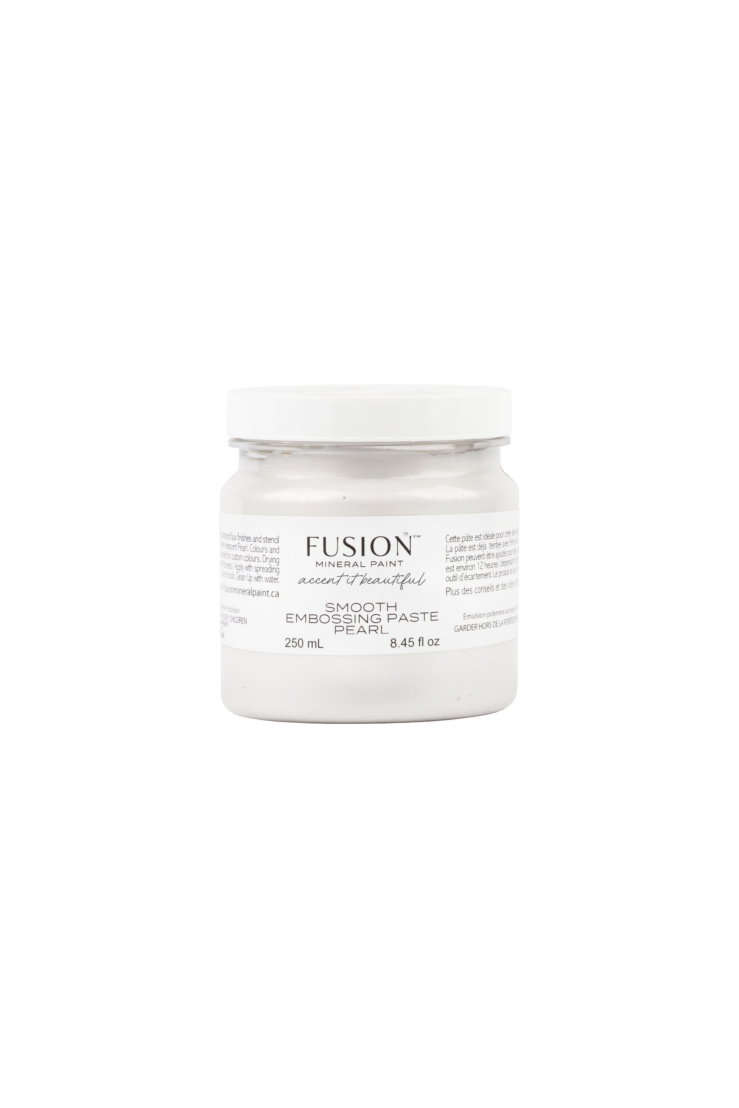 Fusion Mineral Paint Embossing Paste Pearl 250mL