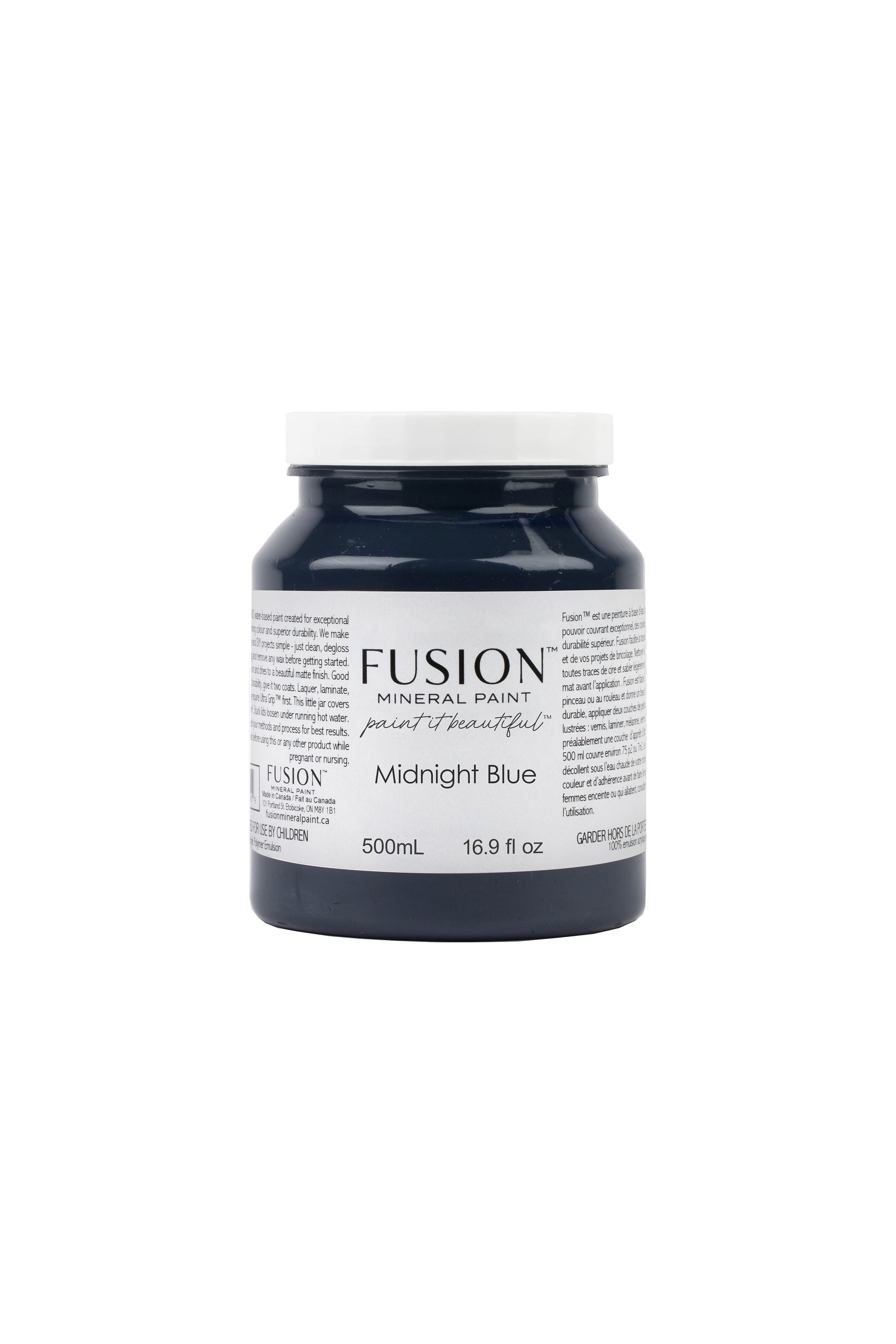 Fusion Mineral Paint Midnight Blue Homestead House Furniture Paint art-noise.myshopify.com fusion-mineral-paint-midnight-blue-500ml