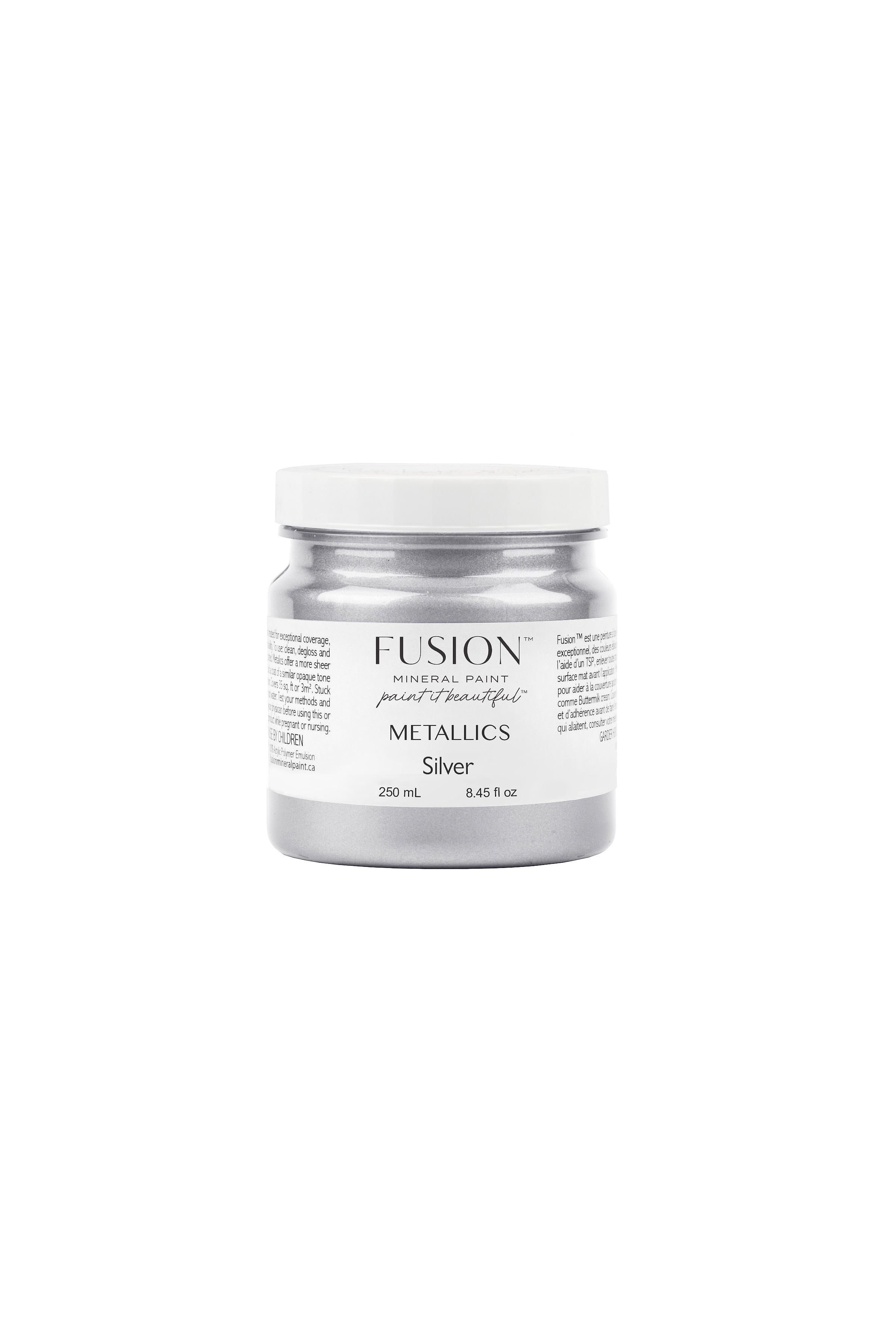 Fusion Mineral Paint Metallic Silver
