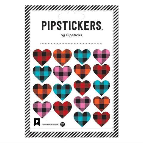 Pipsticks - Fuzzy Flannel Hearts - Art Noise Pipsticks -  Fuzzy Flannel Hearts Pipsticks Stickers art-noise.myshopify.com pipsticks-fuzzy-flannel-hearts
