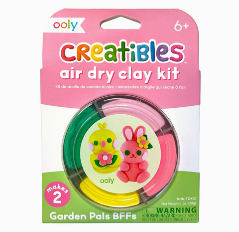 OOLY Creatibles D.I.Y. Air-Dry Clay Kit: Garden Pals
