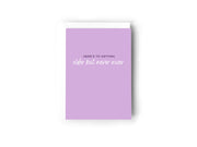 Here's to getting older but never wiser card