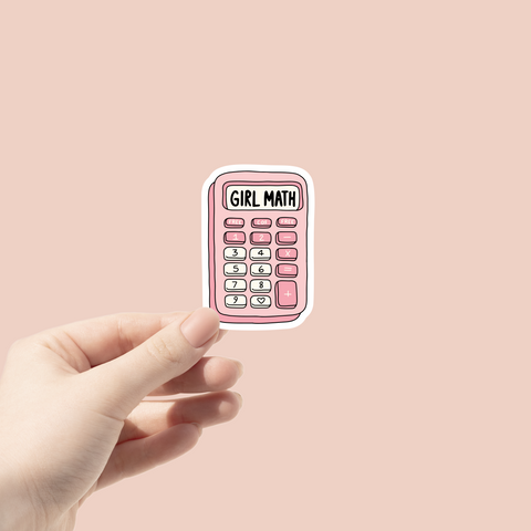 Girl Math Sticker